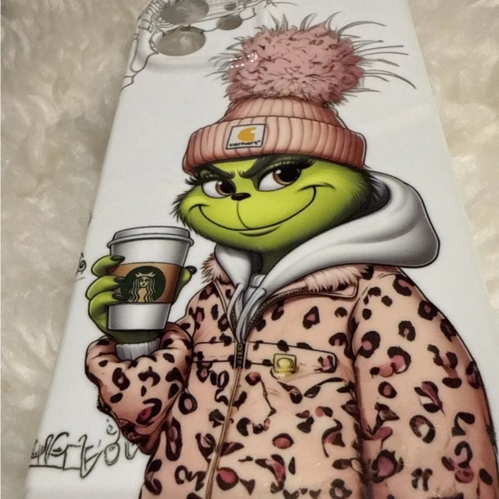 iPhone 12 Grinch Starbucks Phone Case